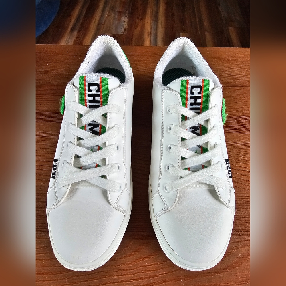 Skechers Women's Size 7.5 BT21 Chimmy BTS Jimin White Green Sneakers - Picture 5 of 8